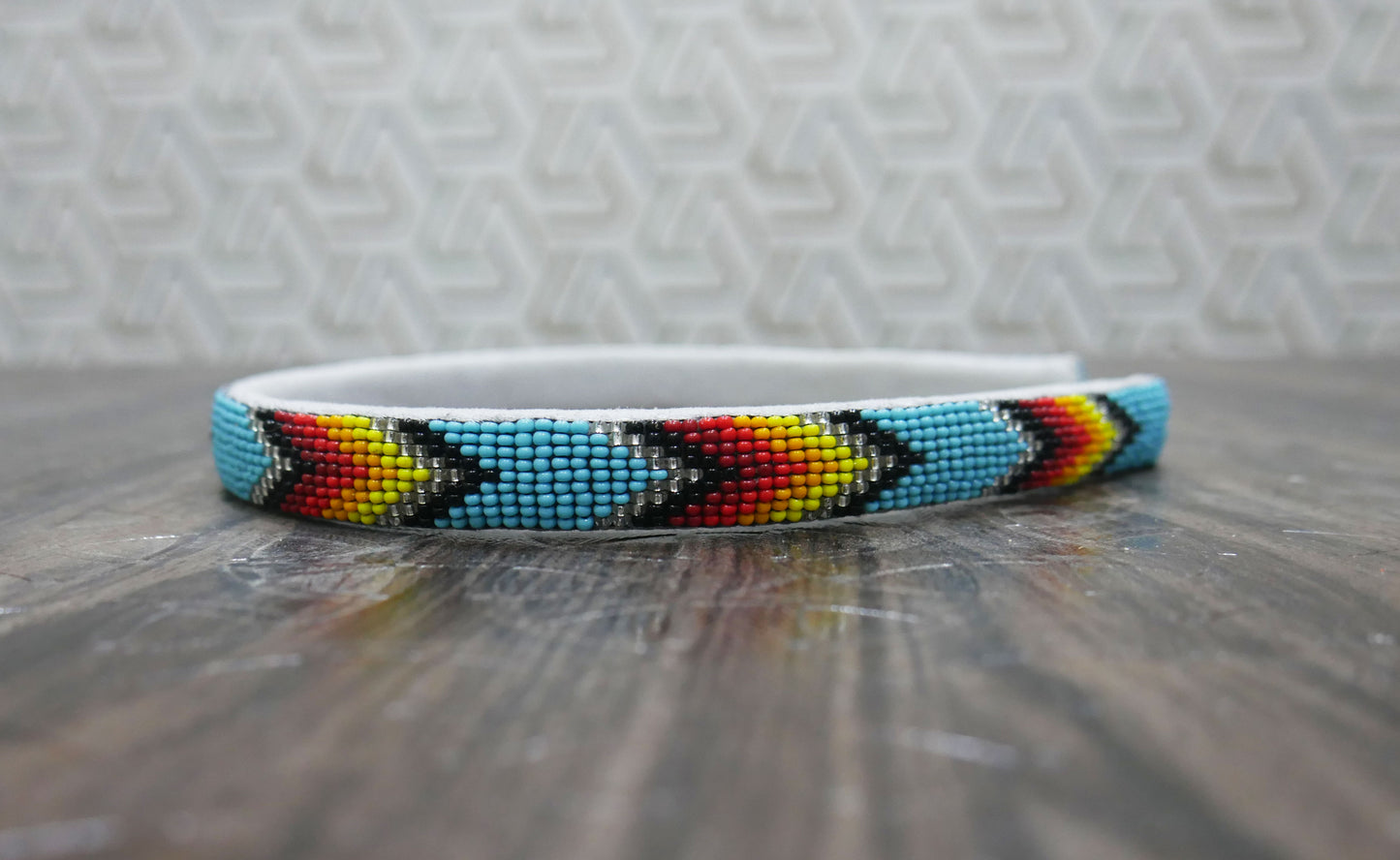 Native American Southwestern Beaded Headband Beaded Barrette, Gift of her