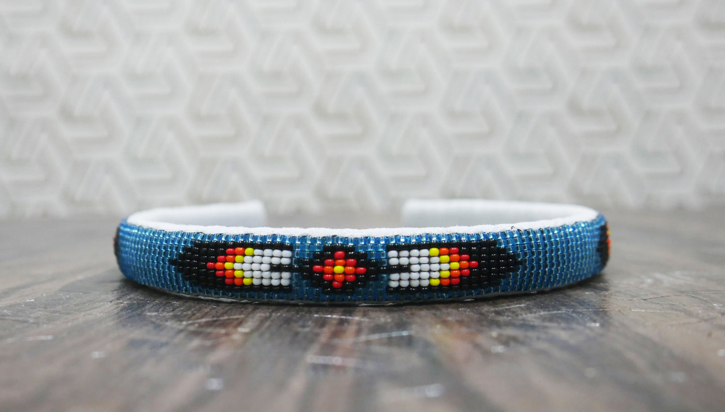 Native American Southwestern Beaded Headband Beaded Barrette, Gift of her
