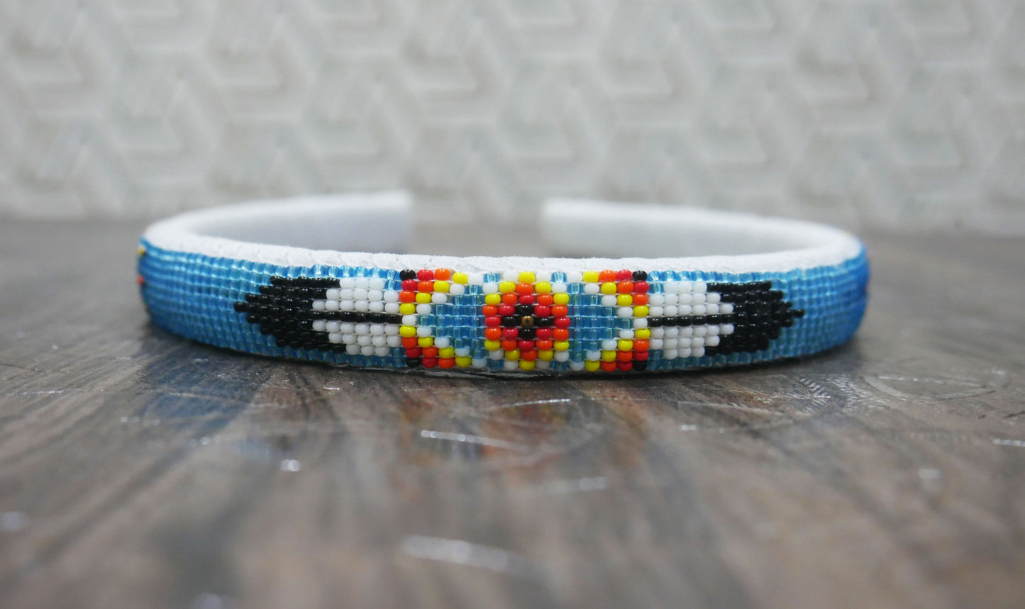 Native American Southwestern Beaded Headband Beaded Barrette, Gift of her