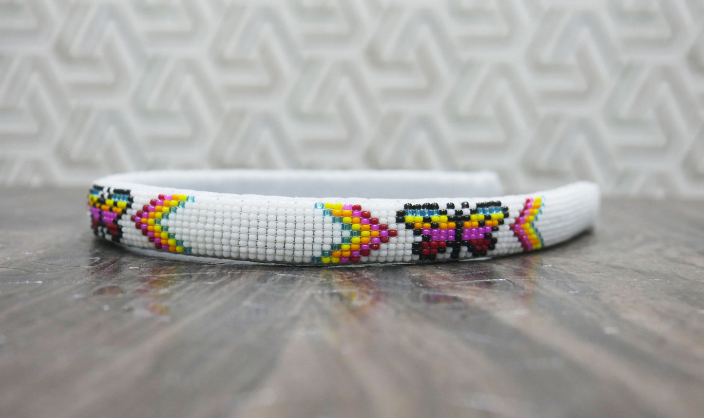 Native American Southwestern Beaded Headband Beaded Barrette, Gift of her
