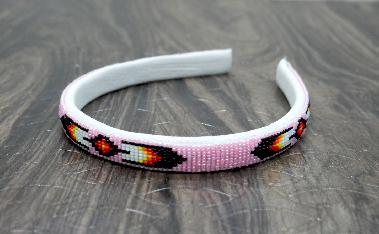 Native American Southwestern Beaded Headband Beaded Barrette, Gift of her