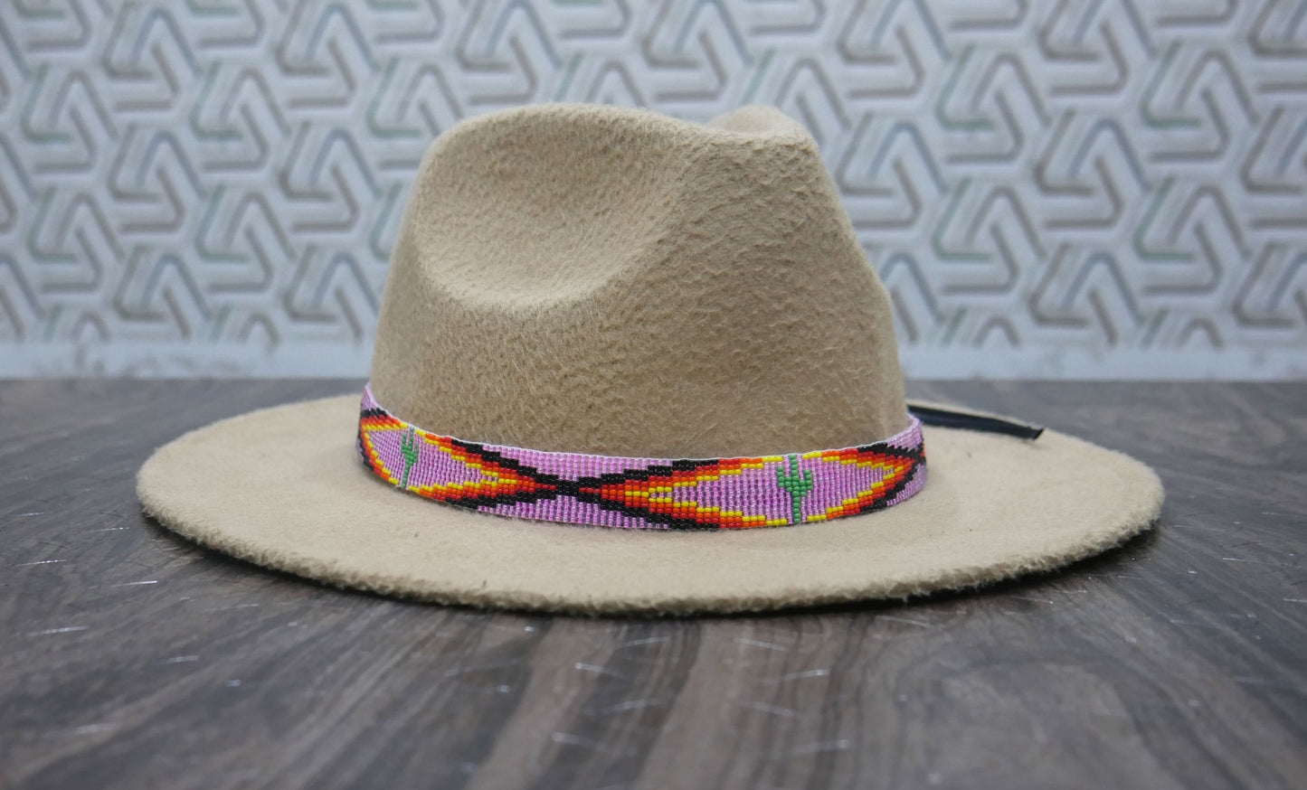 Beaded Hat Band Native American Southwestern Cowboy Rode Handmade Head/Hat Band