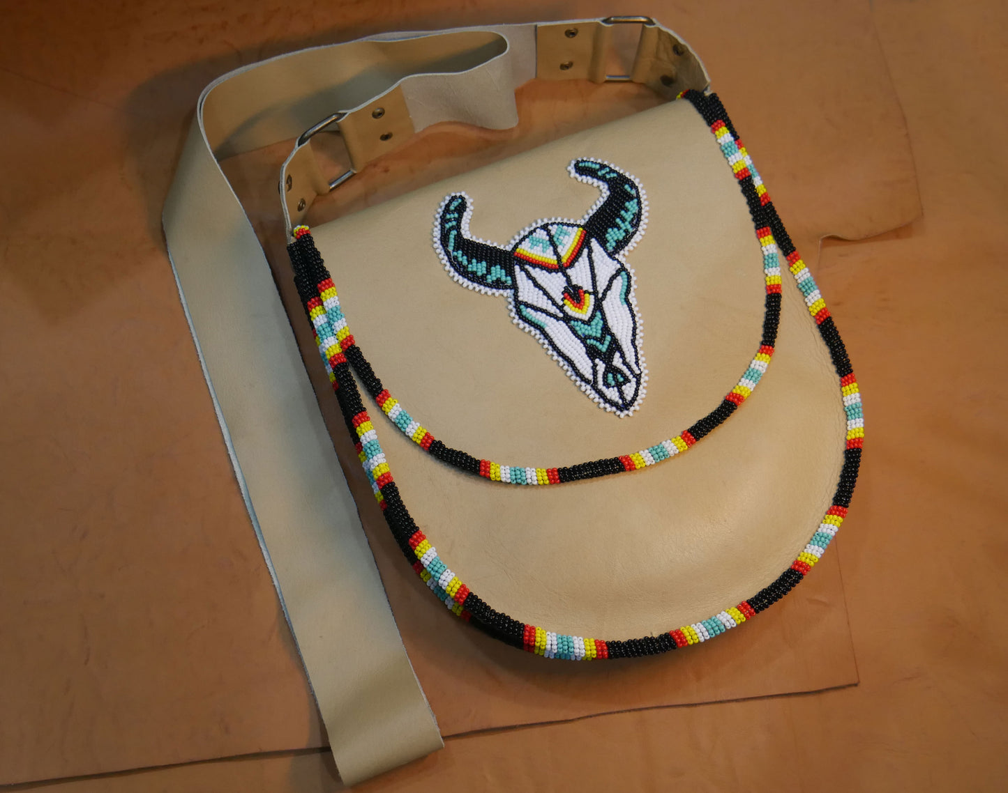 Beaded Genuine leather bags, crossbody bags, Groomsmen Gift