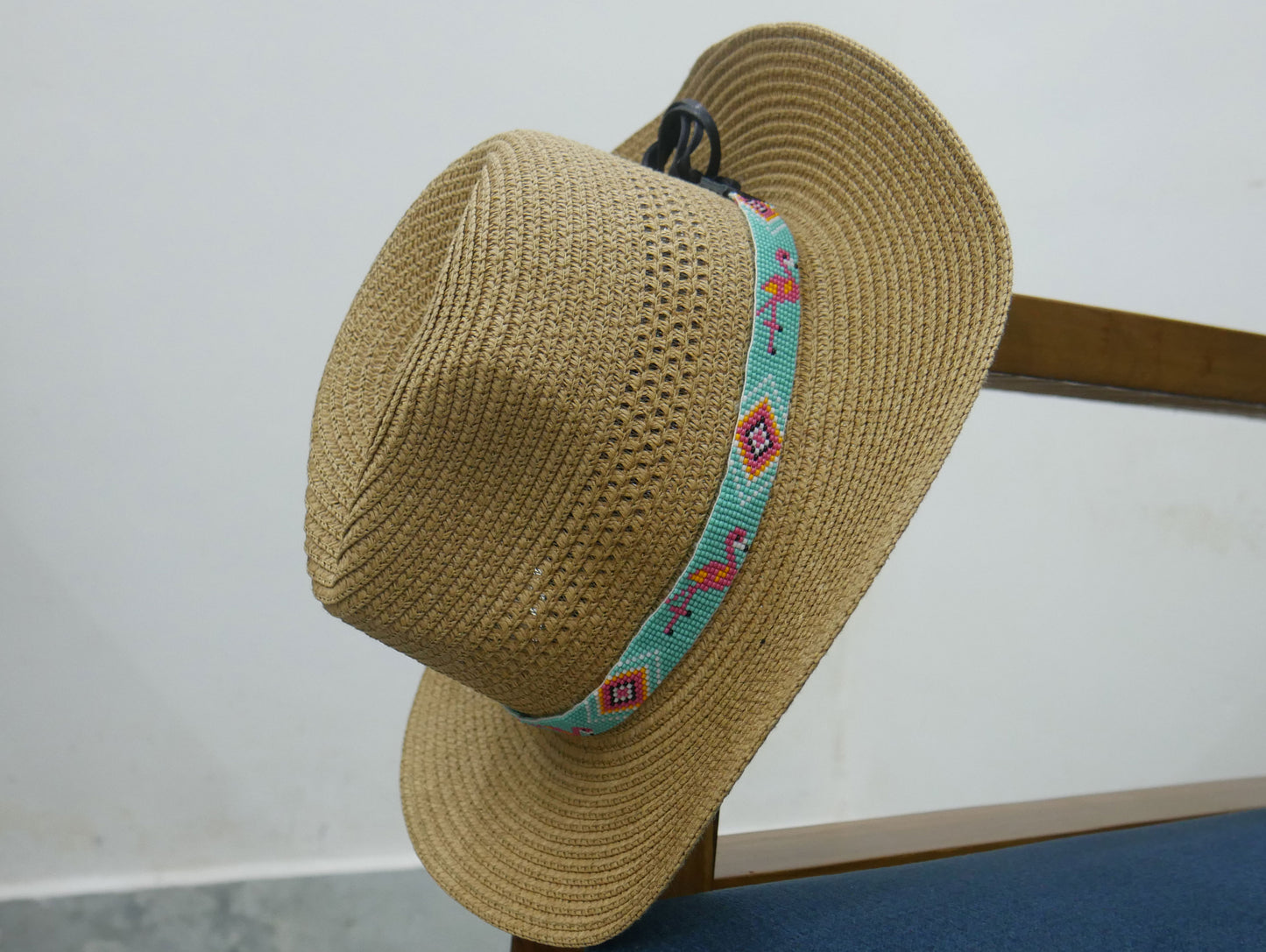 Beaded Hat Band Native American Southwestern Cowboy Rode Handmade Head/Hat Band