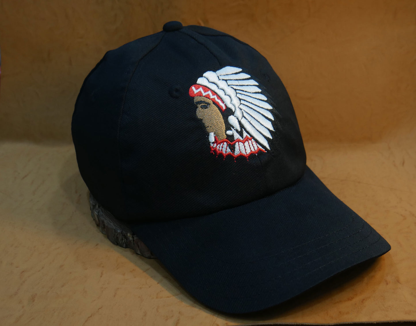 Black Native American Embroidery Baseball cap Trucker Hat
