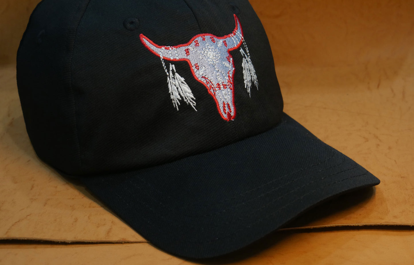 Black Native American Embroidery Baseball cap Trucker Hat