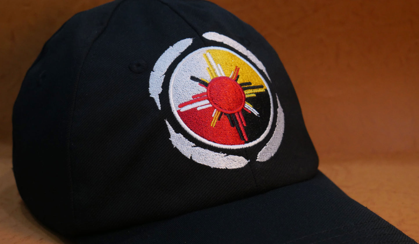 Black Native American Embroidery Baseball cap Trucker Hat