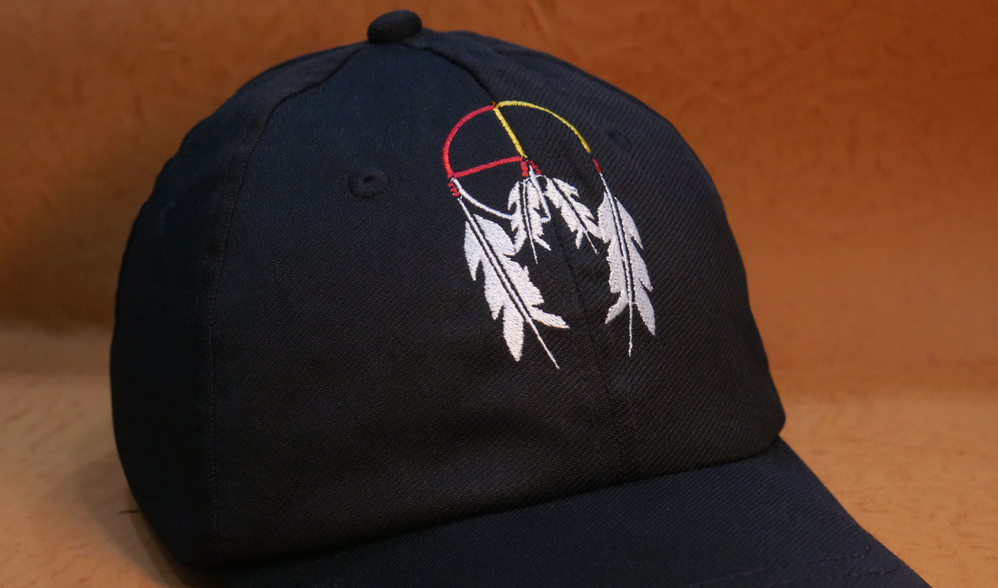 Black Native American Embroidery Baseball cap Trucker Hat