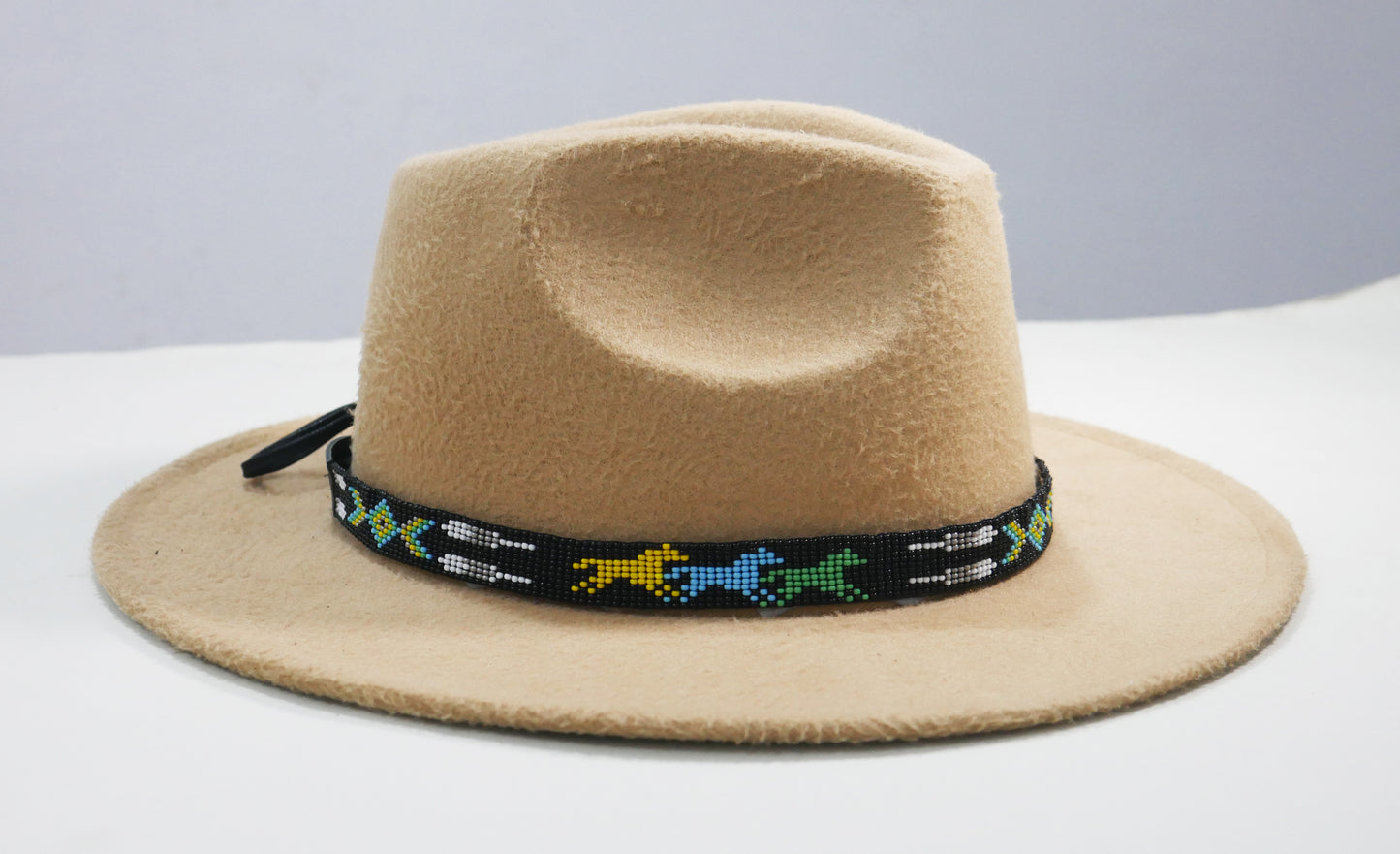 Beaded Hat Band Native American Southwestern Cowboy Rode Handmade Head/Hat Band