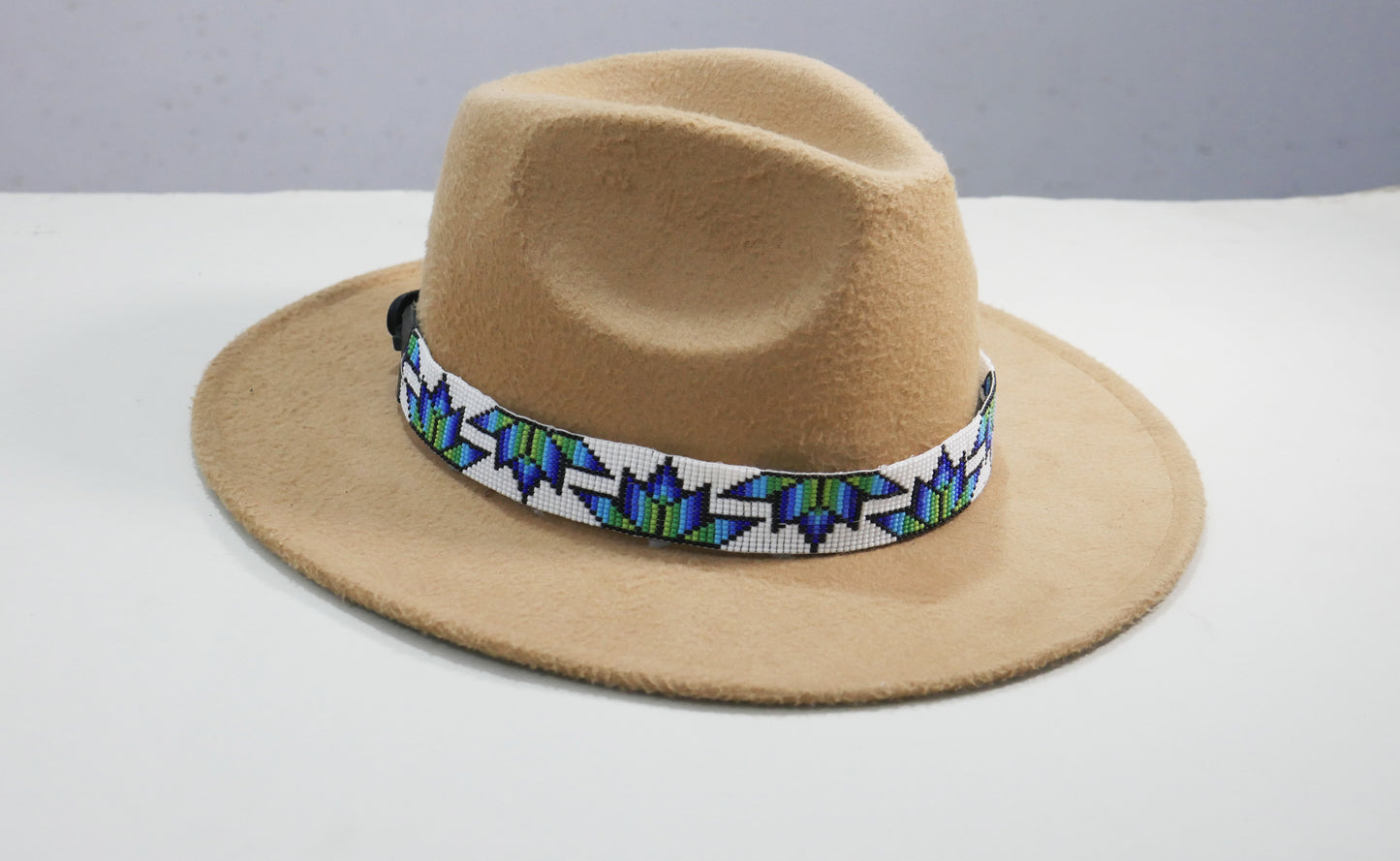 Beaded Hat Band Native American Southwestern Cowboy Rode Handmade Head/Hat Band