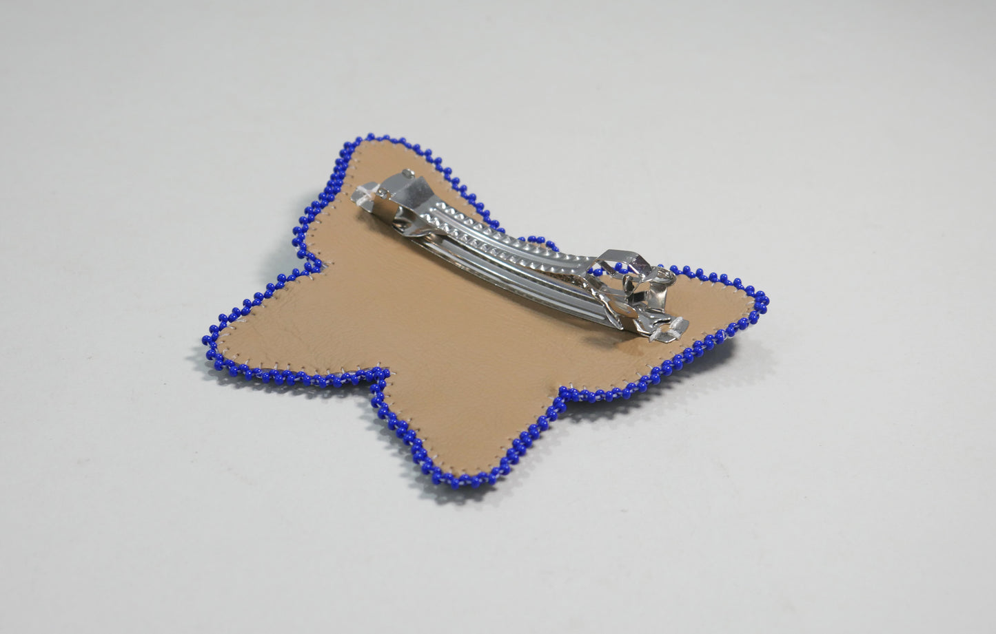 Blue Butterfly Beaded Hair Clips Native American Handmade Beaded Hair Baw Beaded Barrette