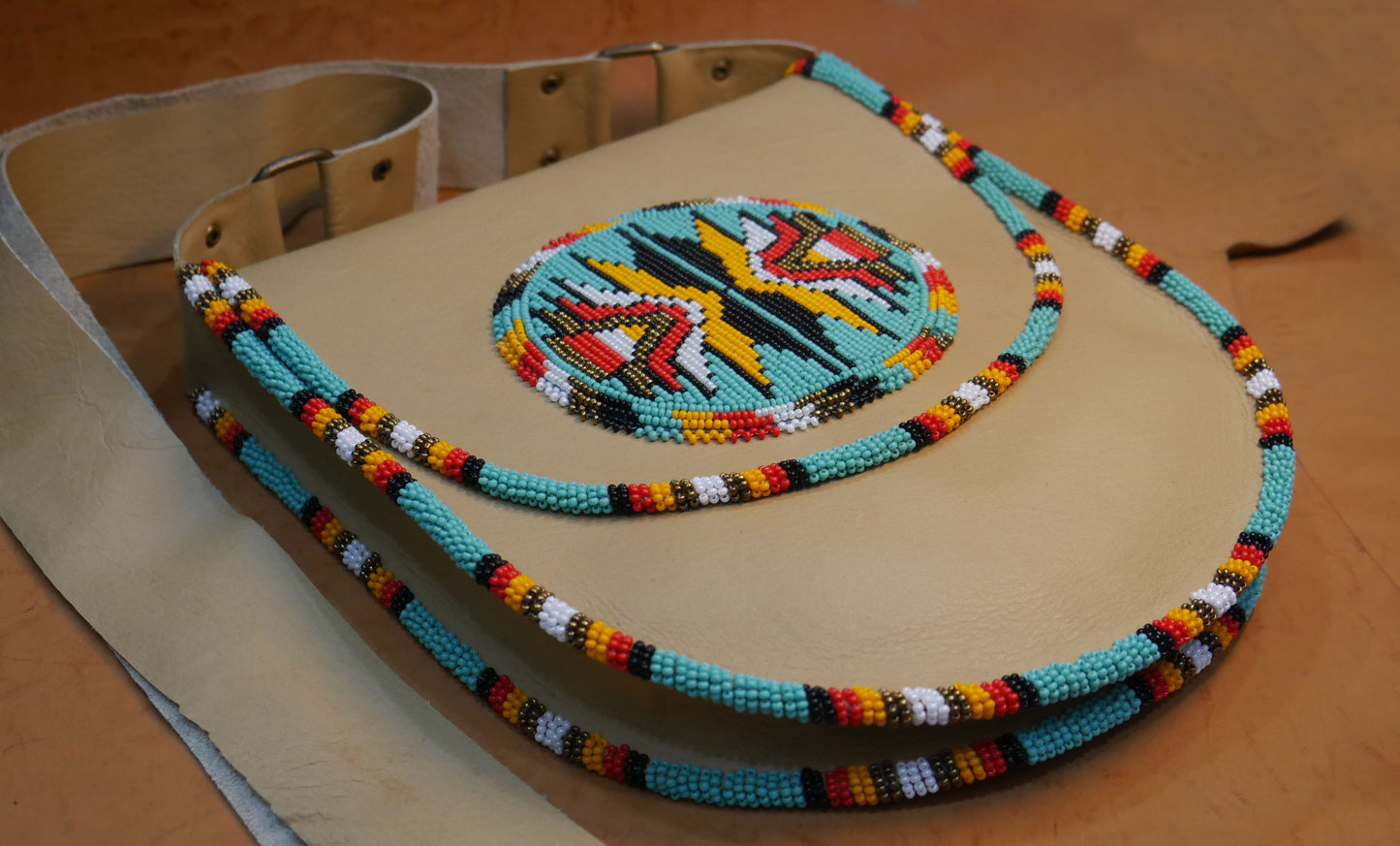 Beaded Genuine leather bags, crossbody bags, Groomsmen Gift