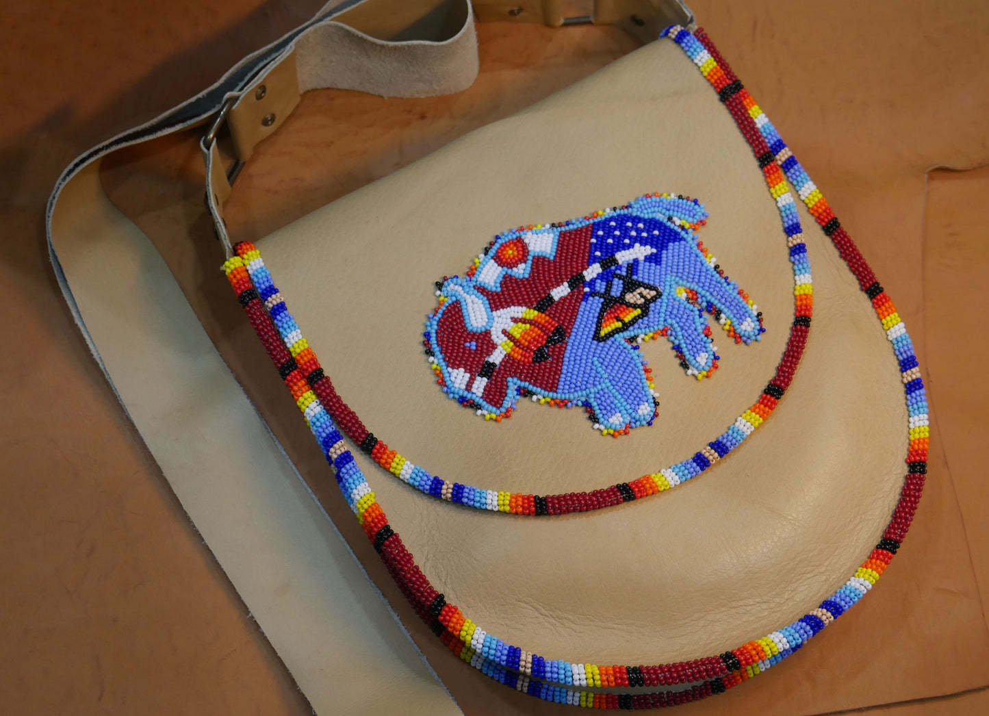 Beaded Genuine leather bags, crossbody bags, Groomsmen Gift
