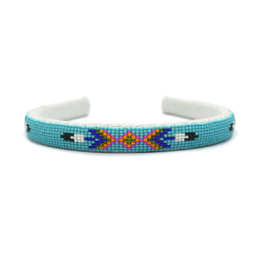 Native American Southwestern Beaded Headband Beaded Barrette, Gift of her