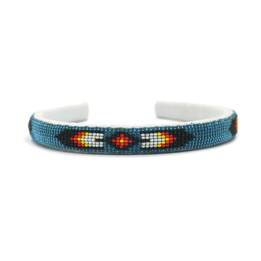Native American Southwestern Beaded Headband Beaded Barrette, Gift of her