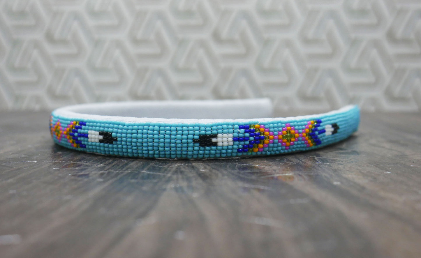 Native American Southwestern Beaded Headband Beaded Barrette, Gift of her