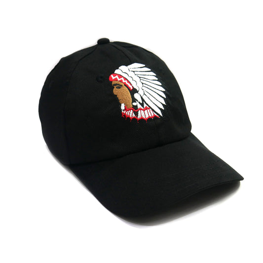 Black Native American Embroidery Baseball cap Trucker Hat